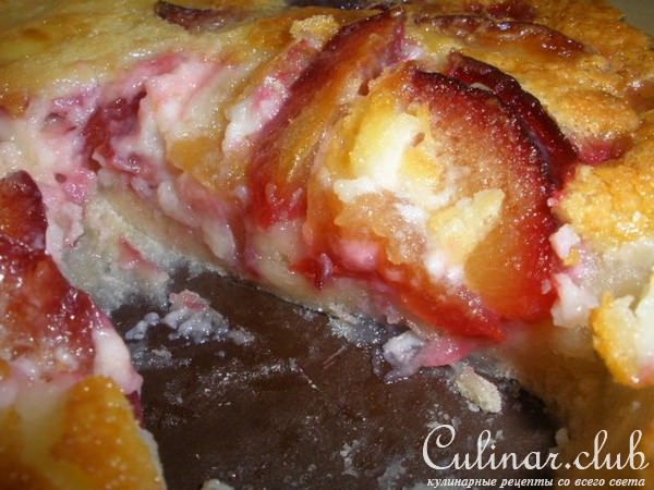 Тарт-экспресс со сливами (Plum Custard Kuchen )