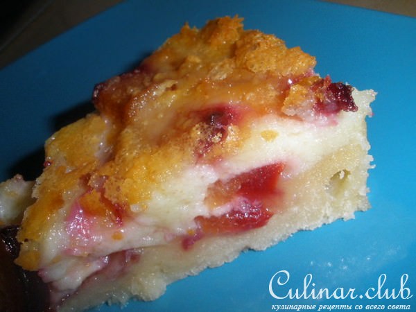 Тарт-экспресс со сливами (Plum Custard Kuchen )