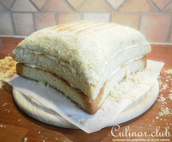 Торт Подушка, Фисташковый масляный бисквит, Swiss Meringue Buttercream