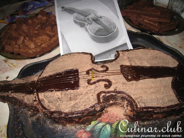 торт " Violino" с тоффи (часть 1)