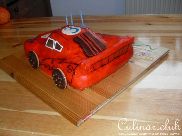 Торт ТАЧКА "McQueen"