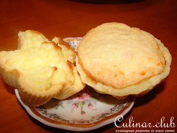 Корзиночки с вкусным ванильным кремом