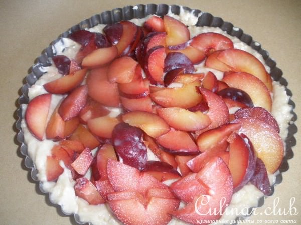 Тарт-экспресс со сливами (Plum Custard Kuchen )