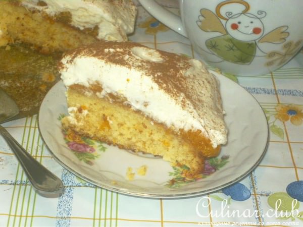 мандариновый тортик с корицей