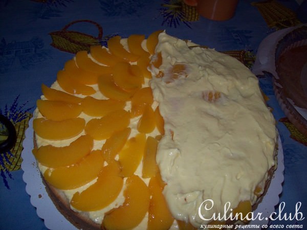 Украшение торта масляным кремом.