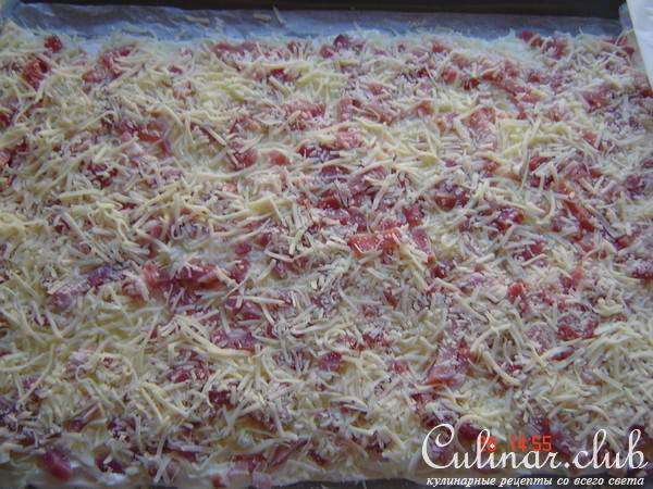 Фламмкухэн (луковая пицца)