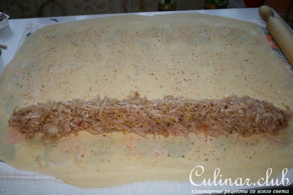 Штрудель с капустой