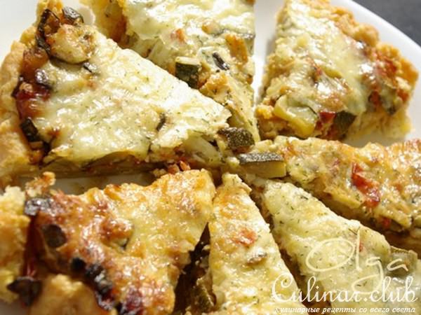 Пирог с луком пореем (вариант)