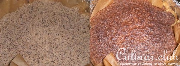 Маковый пирог не грамма муки.
