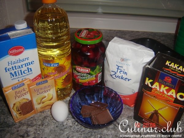 Маффины "Чёрный лес"