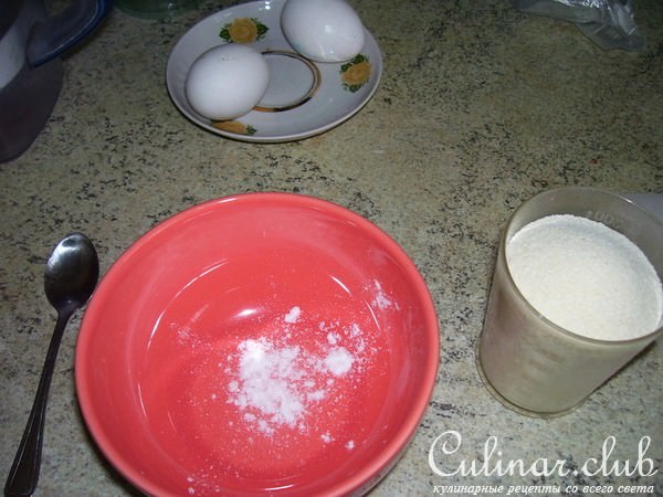 Манник нежный с яблочками и бананом