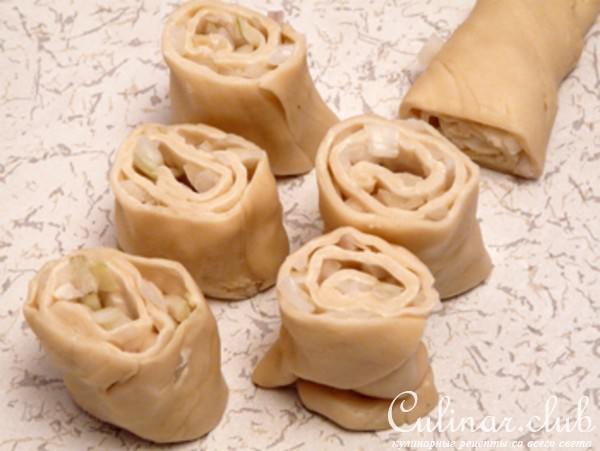 Узбекские луковые лепeшки