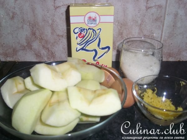 Пирог эльзасский с яблоками
