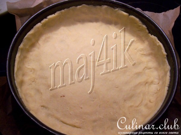 Киш с творогом и морковкой