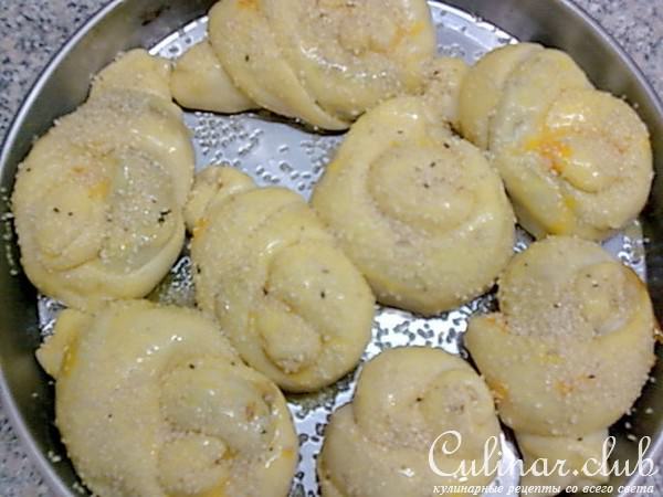 Булочки узелочки с начинкой