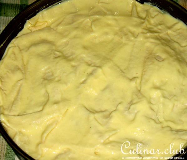 Пирог с курагой и творогом из турецкого теста Юфка
