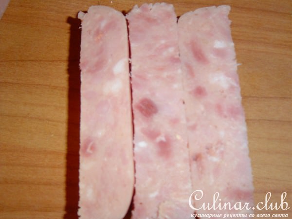Слоечки с ветчиной и сыром