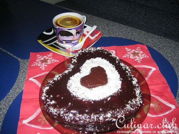 Банановый кекс(сердце)