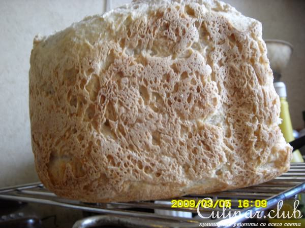 хлеб на сыворотке, без масла и сахара для ХП