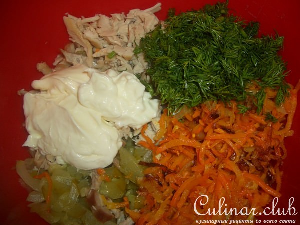 Пивные вафли с салатом