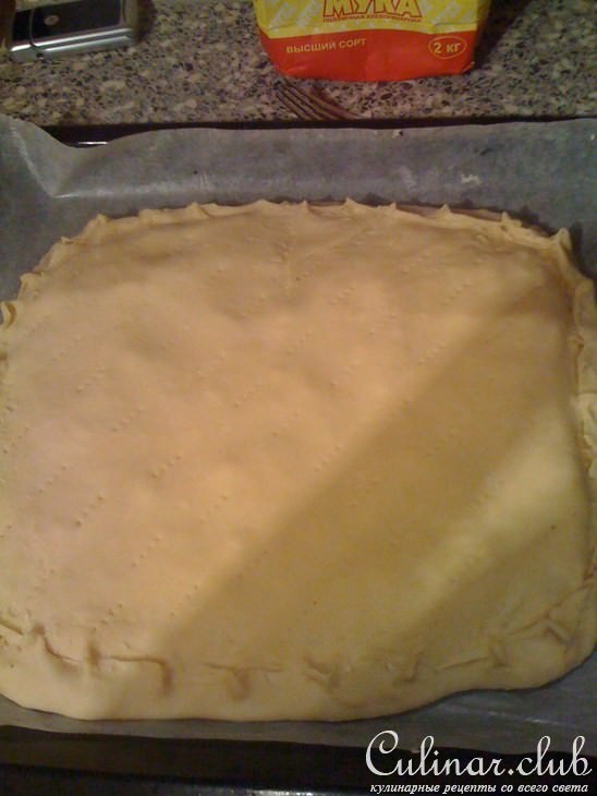 Пирог с капустой (пресный)
