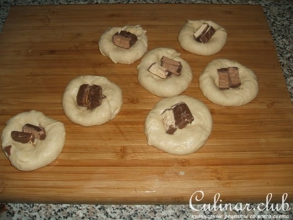 булочки с карамелью