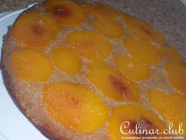 персиковый перевёртыш(пирог)