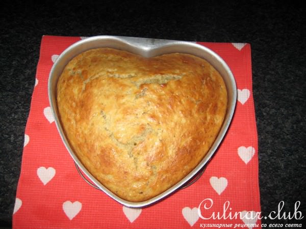 Банановый кекс(сердце)