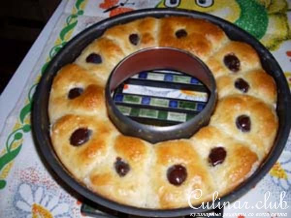 Булочки с голубикой и шоколадом