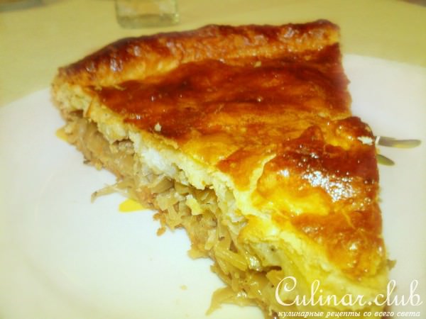 Пирог с рыбой и капустой "Уральский"