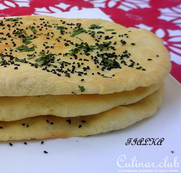 Naan(Индийские лепешки)