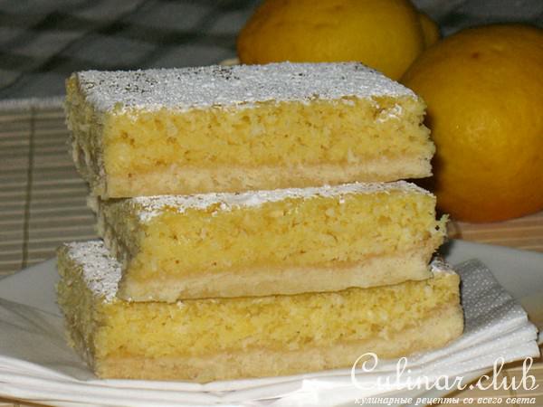 Лимонно-кокосовый пирог (Lemon-Coconut-Slice)