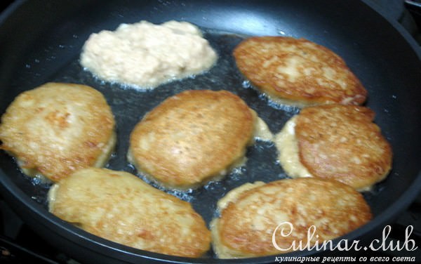 Оладьи из баклажанчиков с сыром