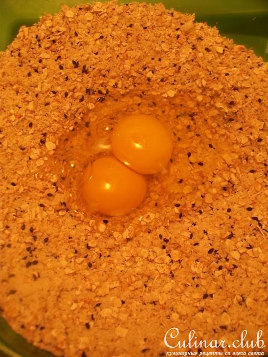 Миндально -Овсяные хлебцы,остро чесночные.