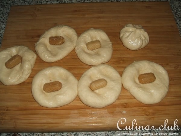 булочки с карамелью