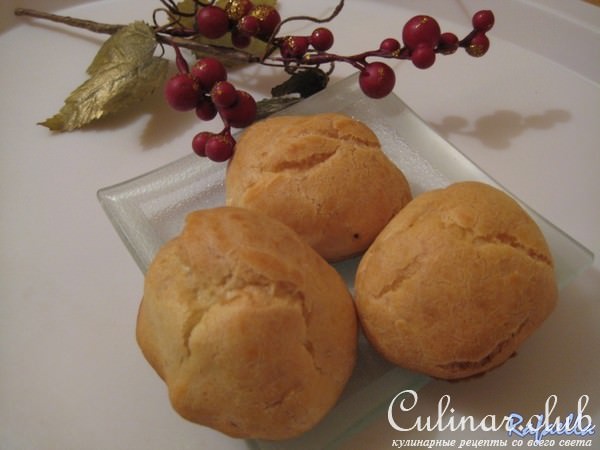 Профитроли сладкие и несладкие