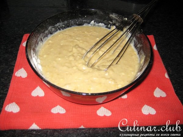 Банановый кекс(сердце)