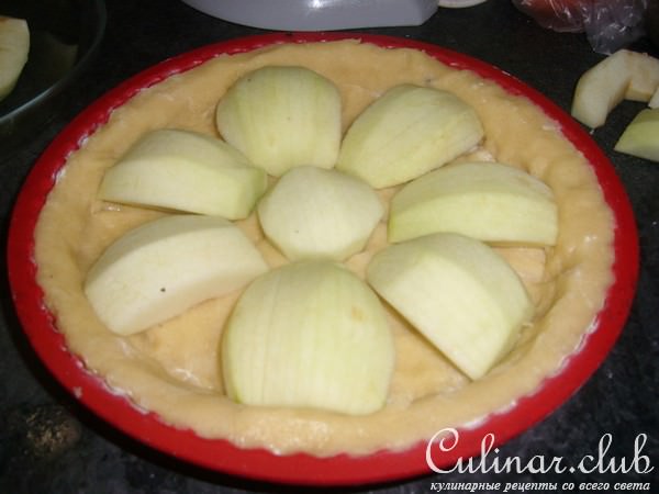 Пирог эльзасский с яблоками