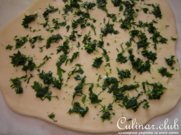 Постные мини-лепешки с зеленью