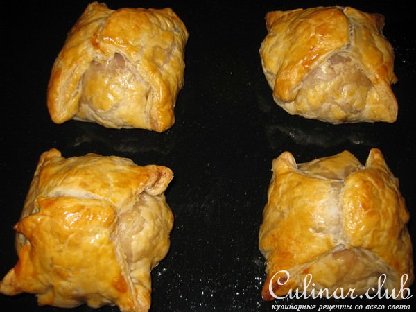 Яблоки с изюмом и корицей в конвертиках