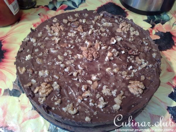 ТОРТ*ШОКОЛАДНО-ШОКОЛАДНЫЙ* ЕЩЕ С ВИШНЕЙ И БАНАНОМ И ОРЕХОМ
