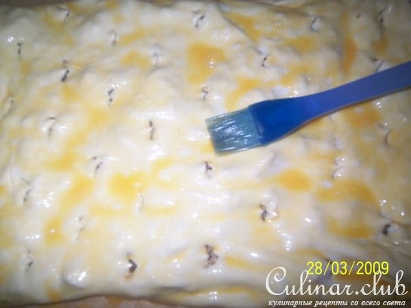 Пирог с курицей и грибами