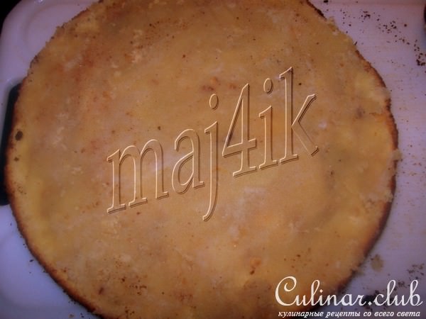 Рождественский слоёный торт с марципаном