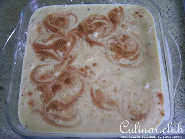 Манник нежный с яблочками и бананом