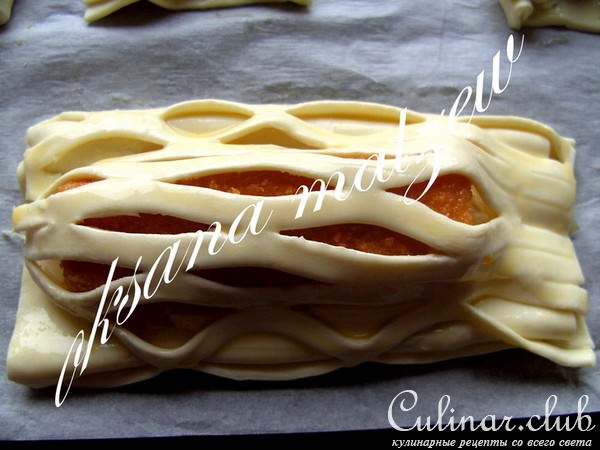 Слойки с рыбными палочками
