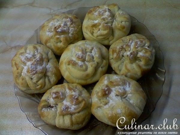 "СЛОЁНЫЕ МЕШОЧКИ С ПЕРСИКОМ И ШОКОЛАДОМ"
