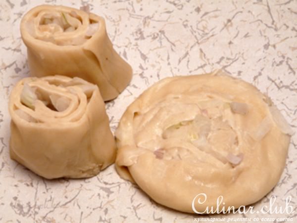 Узбекские луковые лепeшки