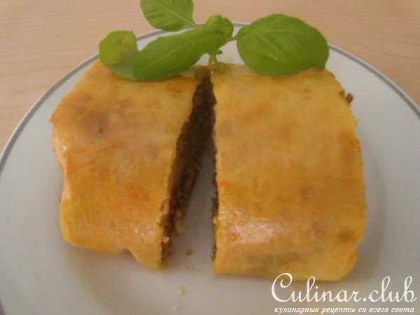 Картофельный рулет с начинкой