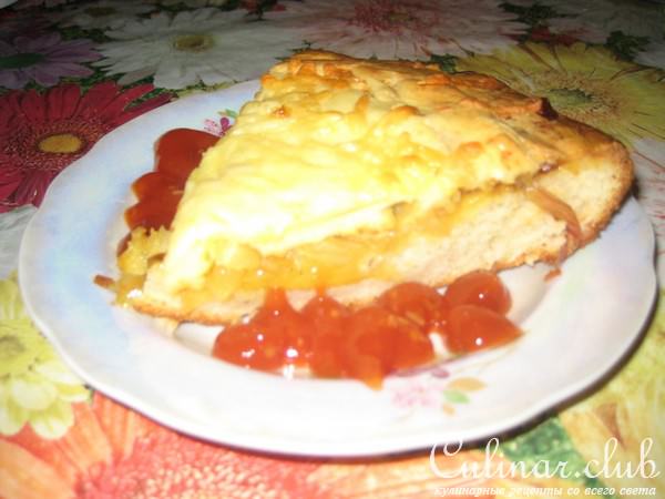 Легкий луковый пирог