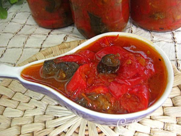 Лечо с грибами (мультиварка)
